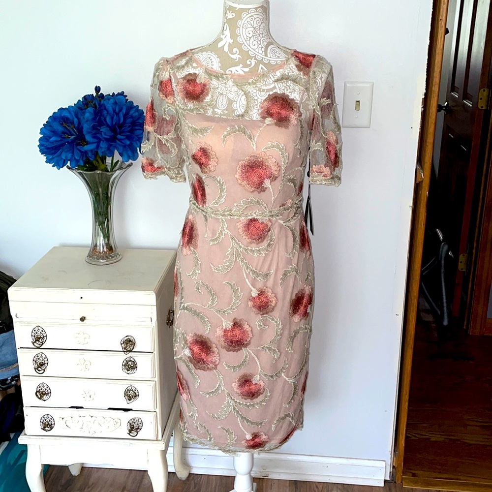 NWT Stunning Adrianna Papell floral dress